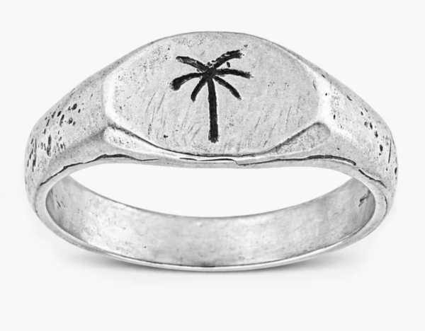 Signet ring with Palm tree on it