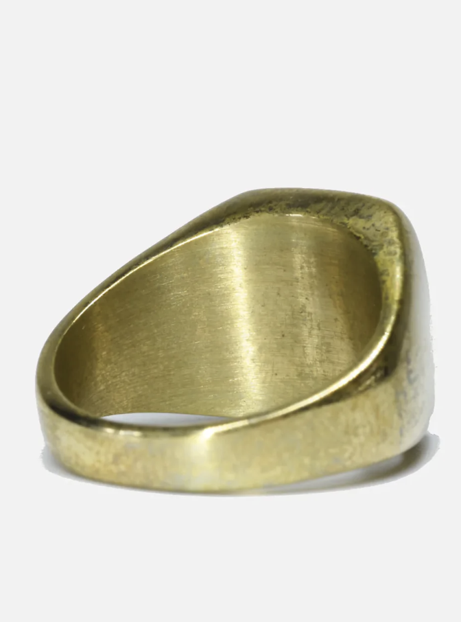 Gold ring from behind