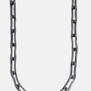 Silver Necklace with Bike Chain like links