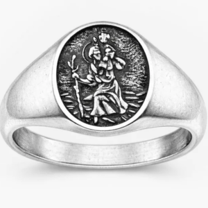 Ring with St. Christopher on it