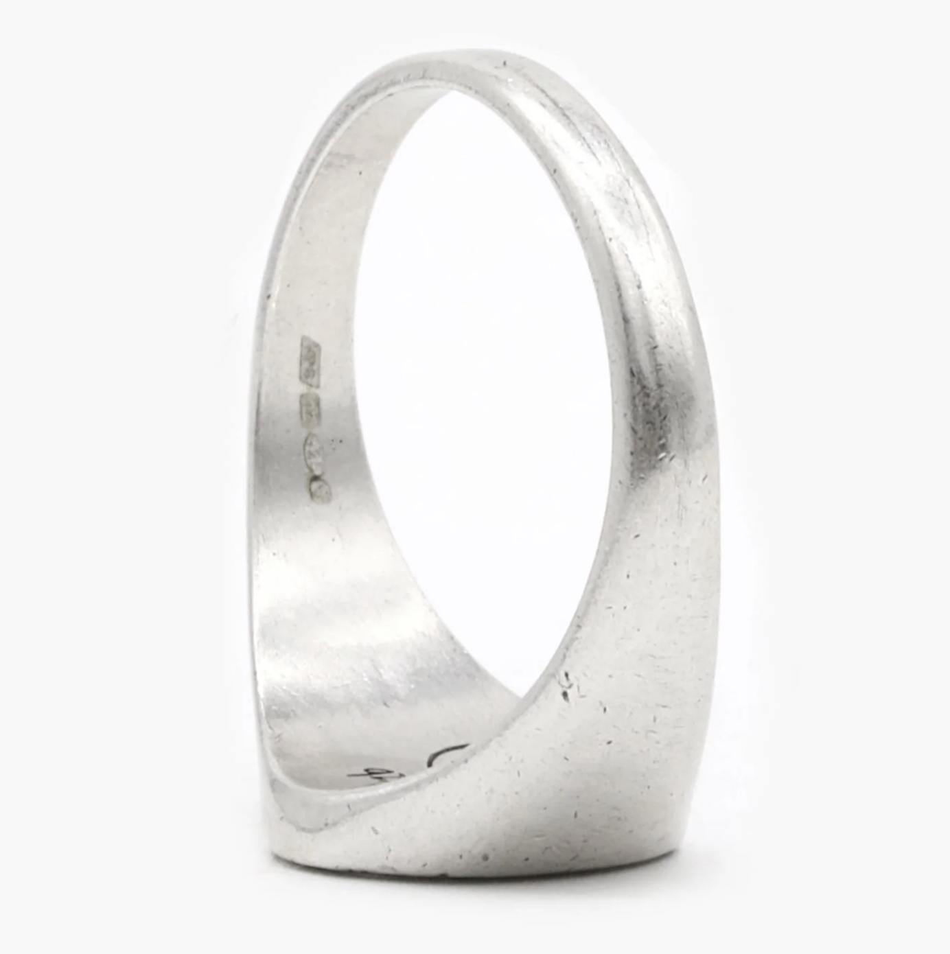 Ring with St. Christopher on it from above