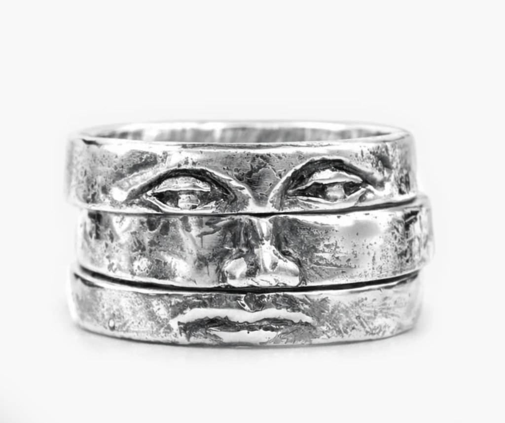 Ring that looks like a face