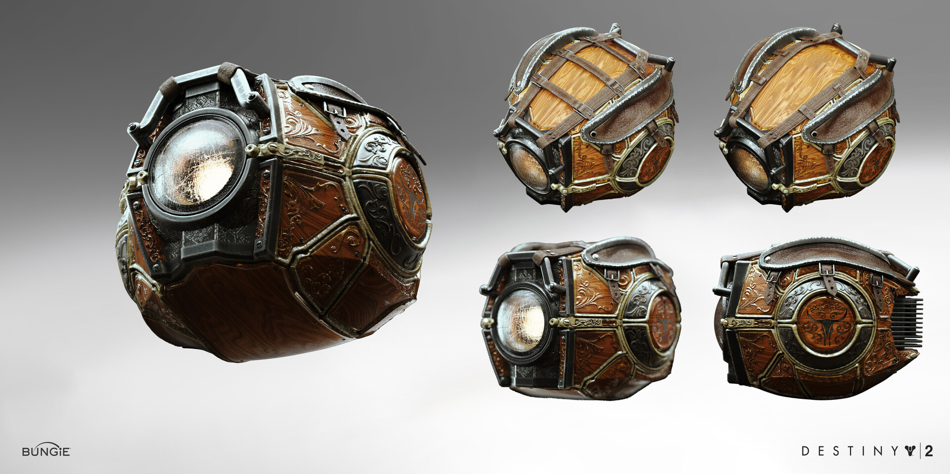 concept art of a Destiny 2 ghost shell