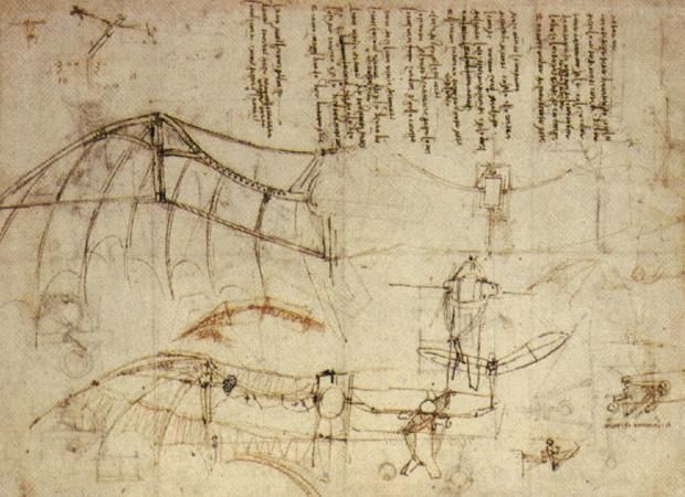 sketch of Leonardo Da Vinci