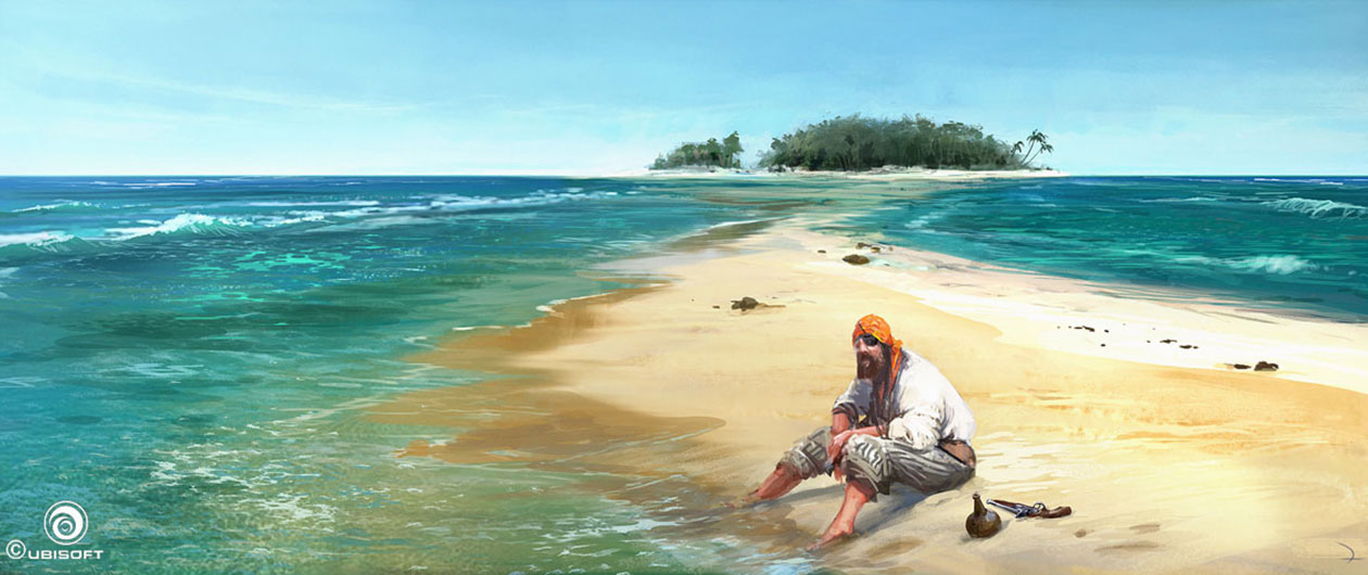 concept art for the game Assassin's Creed