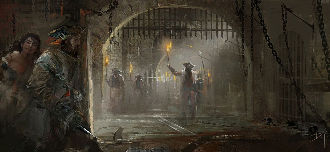 concept art for the game Assassin's Creed