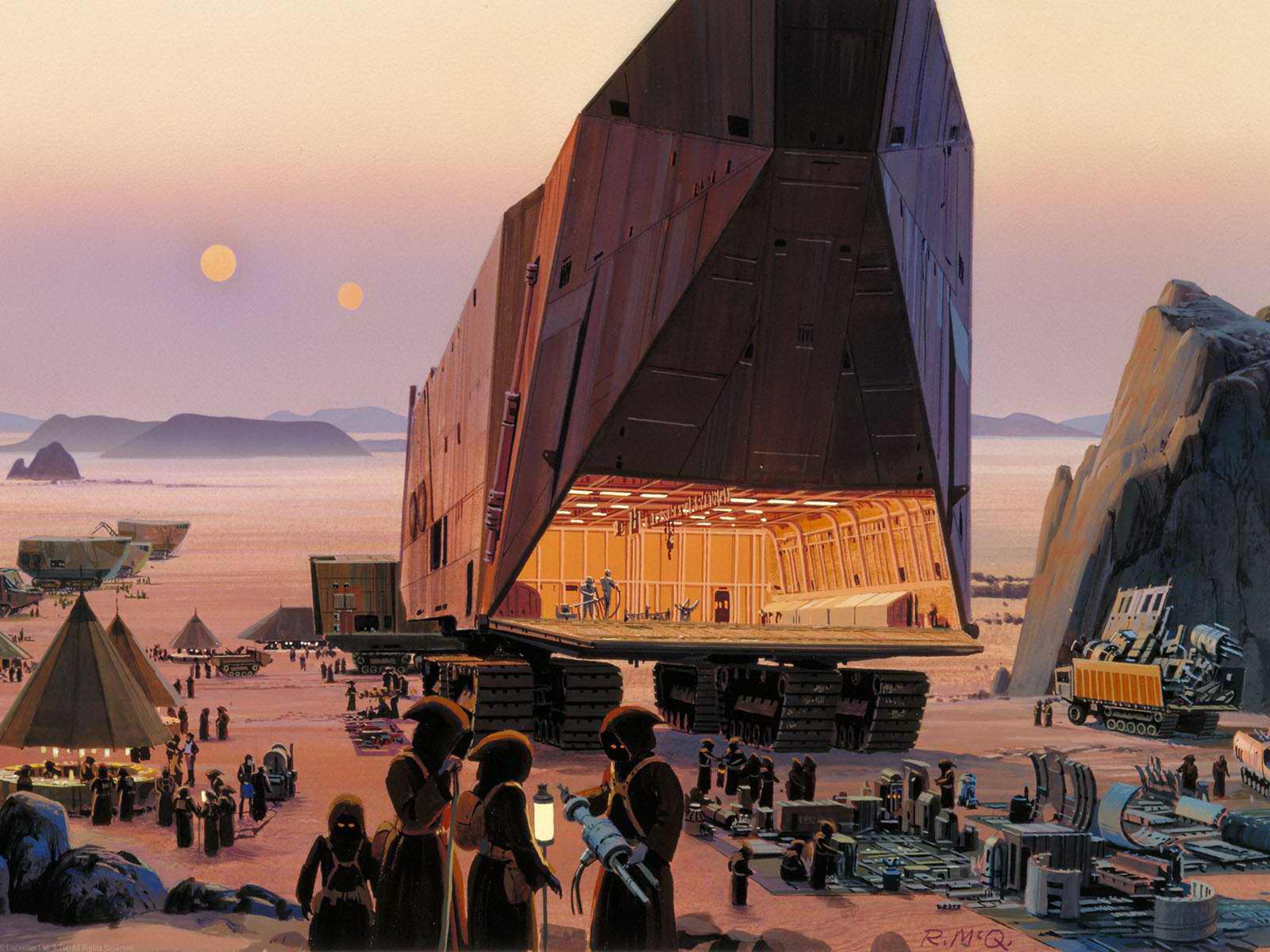 concept art for the movie Star Wars