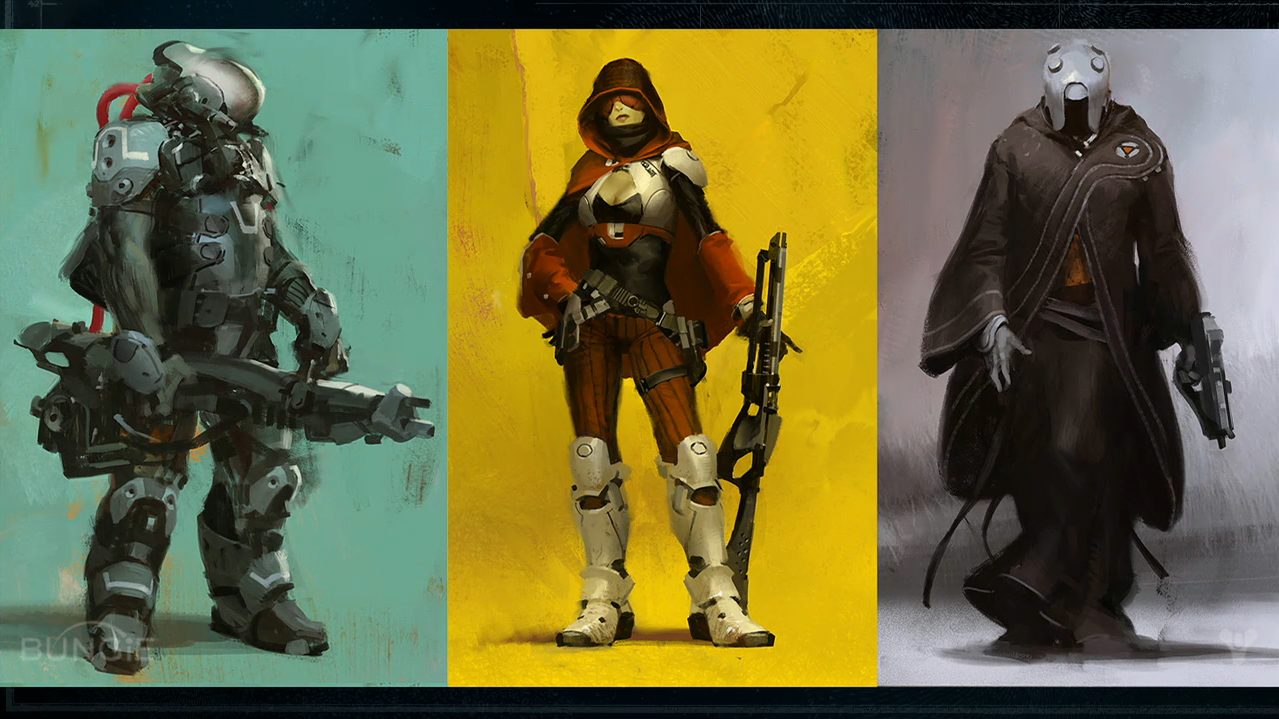 Three characters